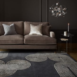 An Image of Maki Wool Mix Rug Grey