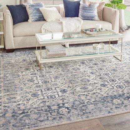 An Image of Malta 4 Rug Blue/Natural