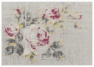 An Image of Gandia Blasco Canevas Natural Flower Rug 170x240cm