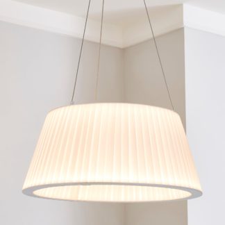 An Image of Erika White LED Small Wrap Ceiling Fitting White