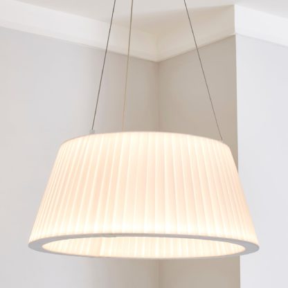An Image of Erika White LED Small Wrap Ceiling Fitting White
