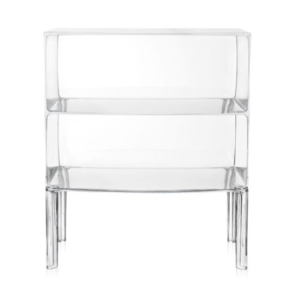 4d9047c907ad4e506d3cb7686079c68ee2ea2bf9953b0f242a614a42545b0b87.jpg An Image of Kartell Ghost Buster Large Side Table In Flat White E5