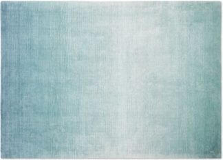 An Image of Tazim Graded Viscose Rug, Large 160 x 230cm, Teal Blue