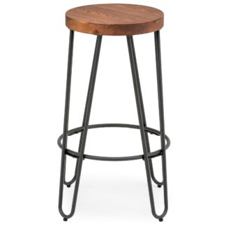 An Image of Torino Bar Stool Black and Brown