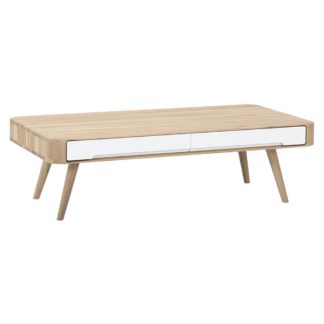 An Image of Gazzda Ena Coffee Table White 90x90x35cm