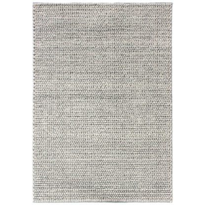 An Image of Pebble Wool Rug Grey