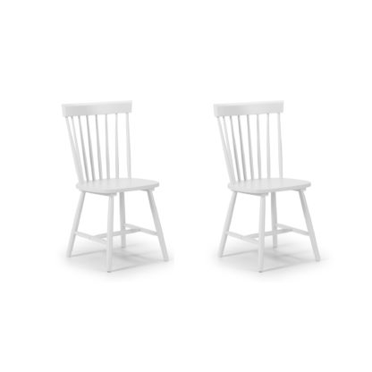 An Image of Torino Set of 2 Dining Chairs White