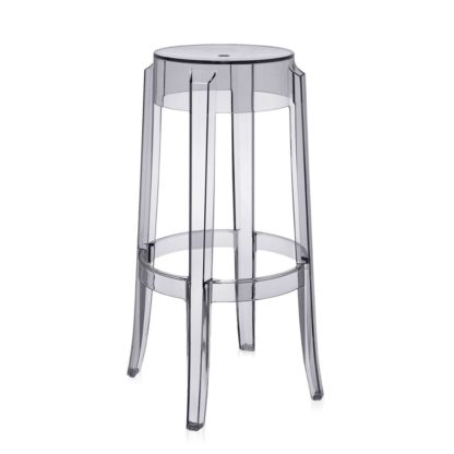 An Image of Kartell Charles Ghost Bar Stool Crystal *Min Qty 2*