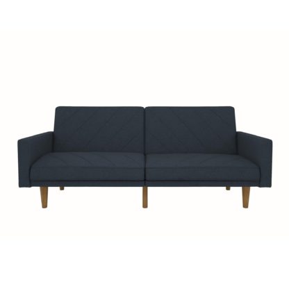 An Image of Paxson Linen Sofa Bed Black