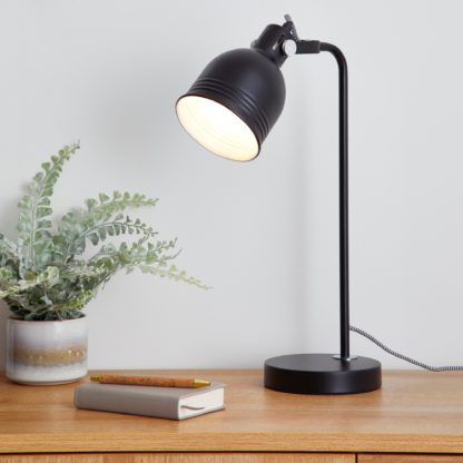 An Image of Isaac Black Task Lamp Black