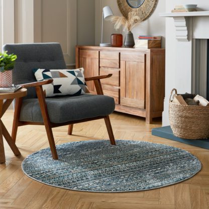 An Image of Parker Circle Rug Parker Natural