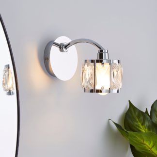 An Image of Kylie Bathroom Wall Light Chrome