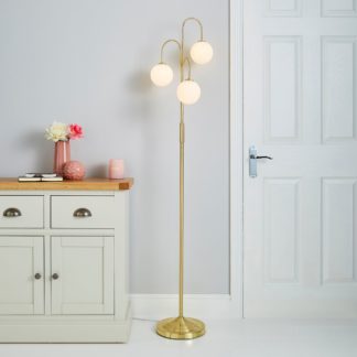 An Image of Gigi White Floor Lamp White