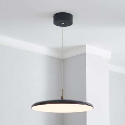 An Image of Faas LED Grey Ceiling Fitting Grey