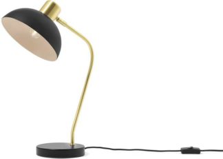 An Image of Cheston Table Lamp, Black & Brushed Brass