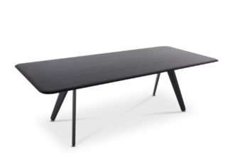 An Image of Tom Dixon Slab Dining Table Black