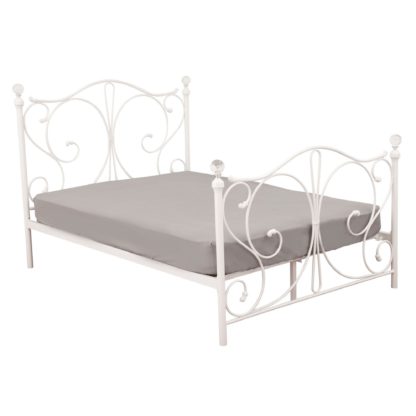 An Image of Florence Metal Bedstead White