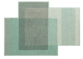 An Image of Gandia Blasco Canevas Geo Rug Green 170 x 240cm