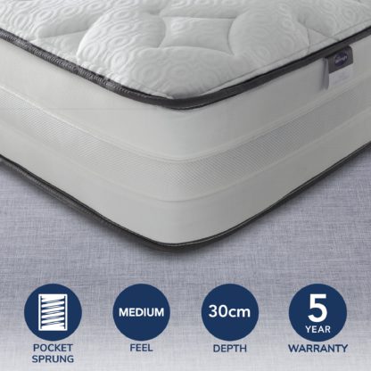 56fd896ee683e8e4b1b68643f50b15439980e2c091bcd2b812788e985af0364b-1.jpg An Image of Silentnight 2000 Pocket Luxury Mattress White