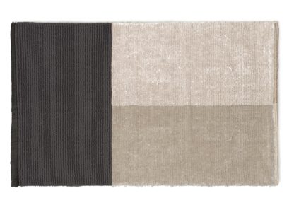 An Image of ferm LIVING Pile Bathroom Mat Brown 50 x 80cm