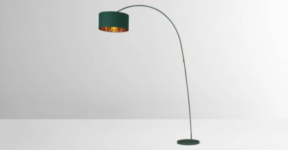 57a5de4e5f0ed700fca2b1cdbca0c4b1ff605a2518b3bfd95e988e56acbbdf24.jpg An Image of Sweep Arc Overreach Floor Lamp, Matt Green with Copper