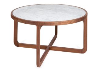 An Image of Heal's Anais Coffee Table White Marble