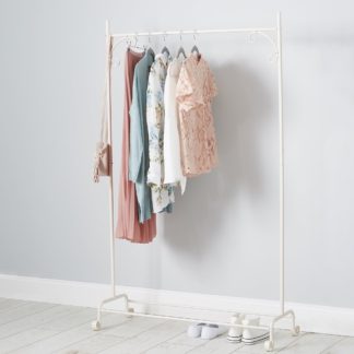 An Image of Cream Clothes Rail Cream