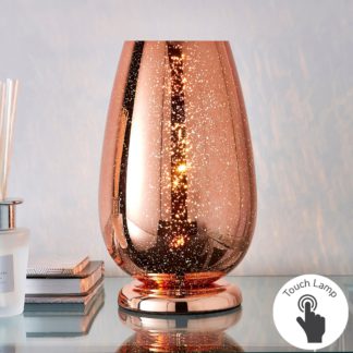 An Image of Ivy Copper Glass Table Lamp Copper
