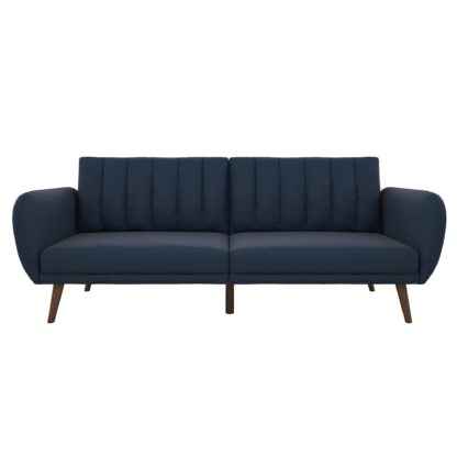 An Image of Brittany Linen Sofa Bed Blue