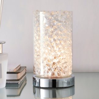 An Image of Adela Pad Chrome Touch Dimmable Table Lamp Chrome