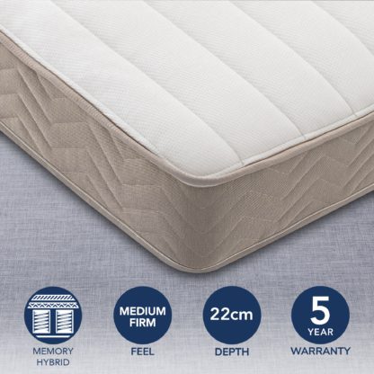 An Image of Silentnight Seoul Miracoil Memory Mattress White