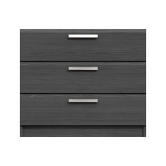 An Image of Piper 3 Drawer Chest Graphite (Grey)