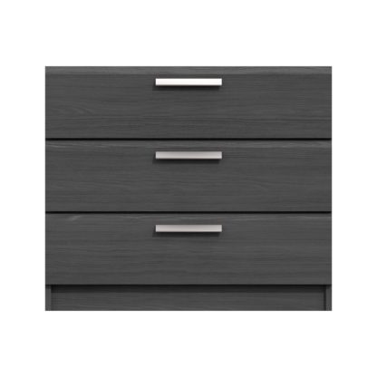 An Image of Piper 3 Drawer Chest Graphite (Grey)