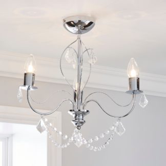 An Image of Elizabeth 3 Light Bathroom Chrome Chandelier Chrome