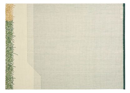 An Image of Gandia Blasco Backstitch Calm Rug in Green 170 x 240cm