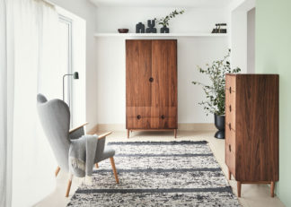 An Image of Heal's Amira Double Wardrobe Walnut