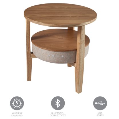 6476d8935ae26c9037dfcb2a0fc53e6b7e26977fe945a72973ab18a027b01c1a-1.jpg An Image of Kobe Smart Side Table Brown and Grey