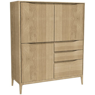 An Image of Ercol Romana Highboard Oak