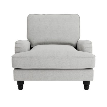 An Image of Beatrice Boucle Armchair Light Grey