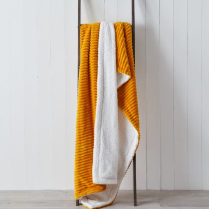 An Image of Jumbo Cord Sherpa 130cm x 180cm Throw Grey