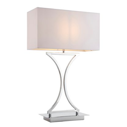 An Image of Endon Epalle Table Lamp Chrome Chrome