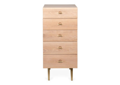 An Image of Heal's Crawford Chest of 5 Drawers Tall