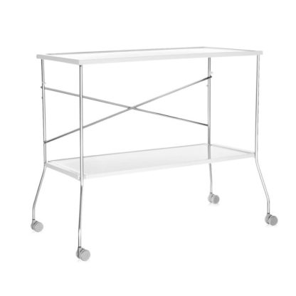 An Image of Kartell Flip Trolley Crystal