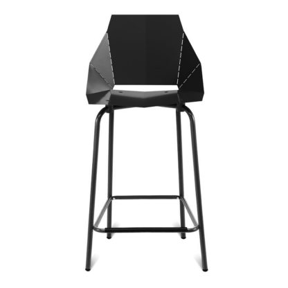 An Image of Blu Dot Real Good Counter Stool Black