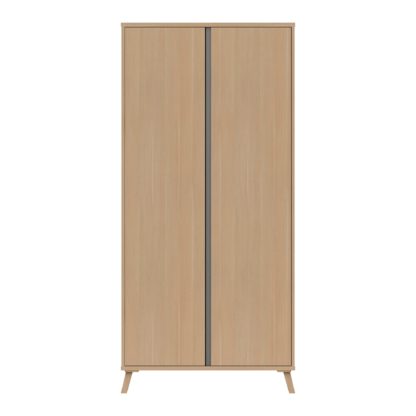 An Image of Jenson 2 Door Large Wardrobe Truffle