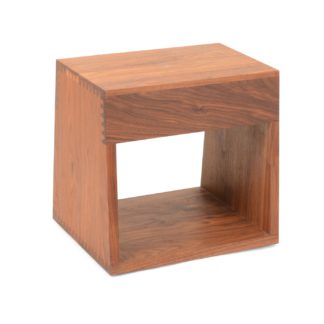 An Image of De La Espada Tall Maia Side Table Walnut