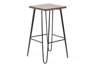 An Image of Heal's Brunel Bar Stool Dark Wood