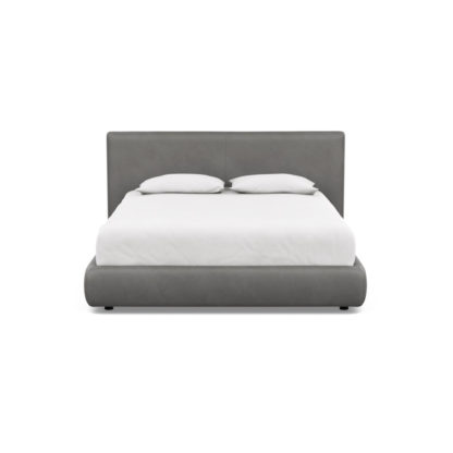 6c19787afd332509966bb3bcdf90d4625a77e9e50811cf14ef5a743057a89260.jpg An Image of Heal's Alba Storage Bed King Luxury Leather Anthracite