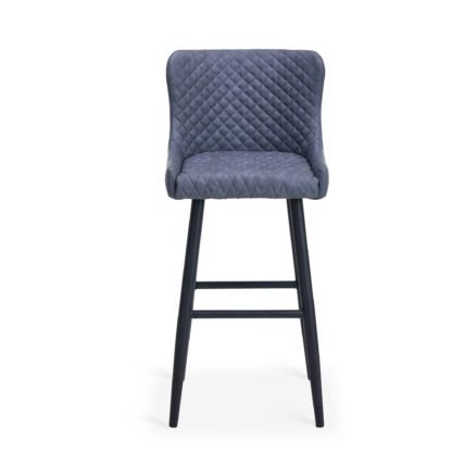 6c2007658b28a04f4995b006e36f39328c32c000693366790514345fe950a834-1.jpg An Image of Montreal Bar Stool Grey PU Leather Grey