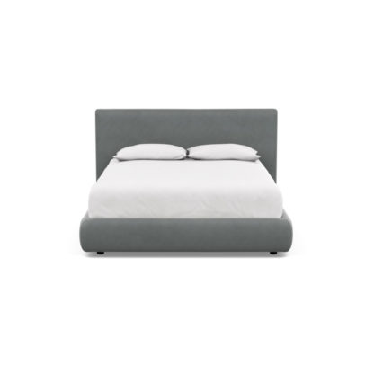 6c7d5a140783ca3597d80988201bf8aaa8eb1b418bc38574e45986b39f772e2d.jpg An Image of Heal's Alba Storage Bed Double Luxury Leather Anthracite